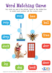 Beginning Sound: Find Pairs Worksheet: Free Printable PDF for Children